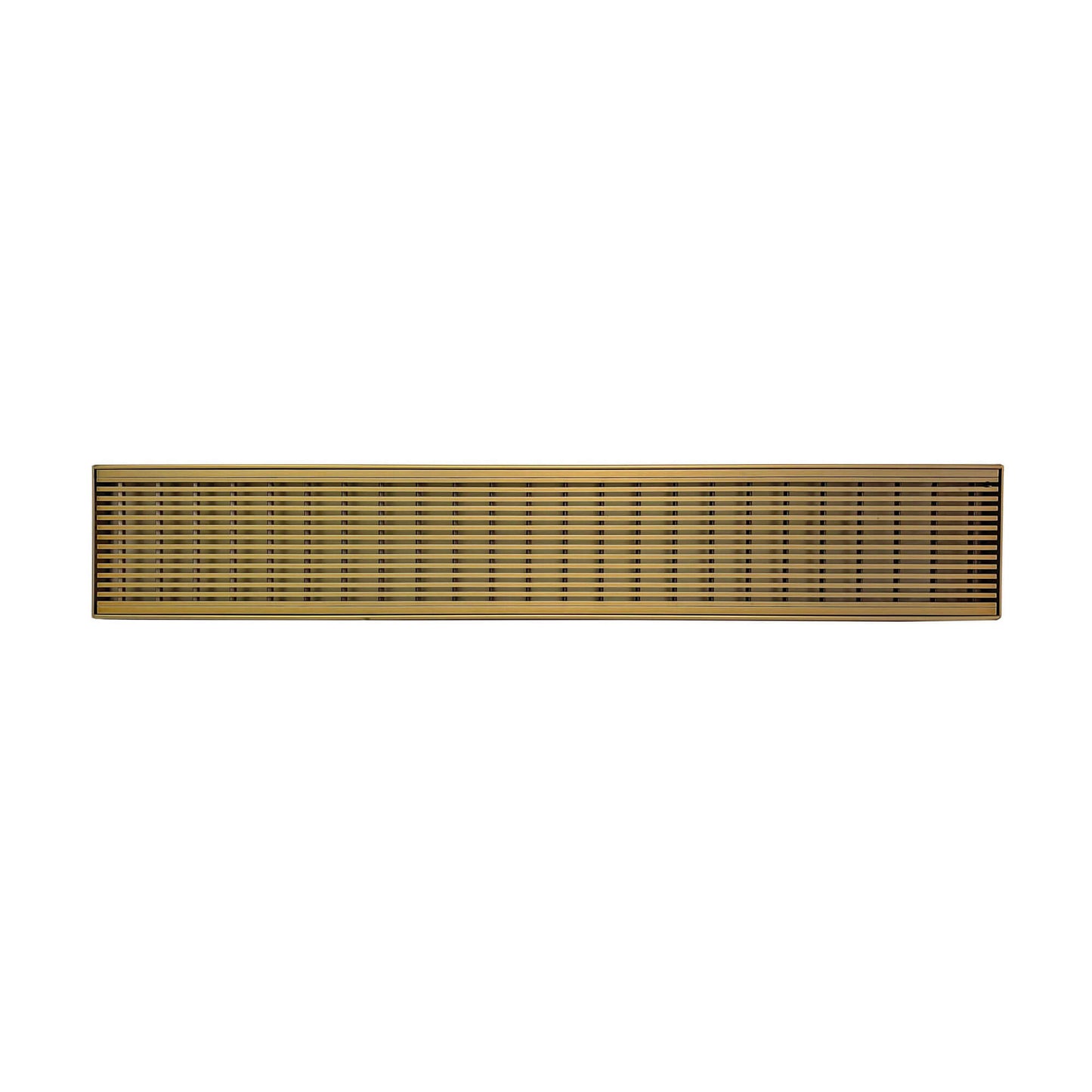 Standard Length Wedge Wire Grate and Channel Drain - Gold