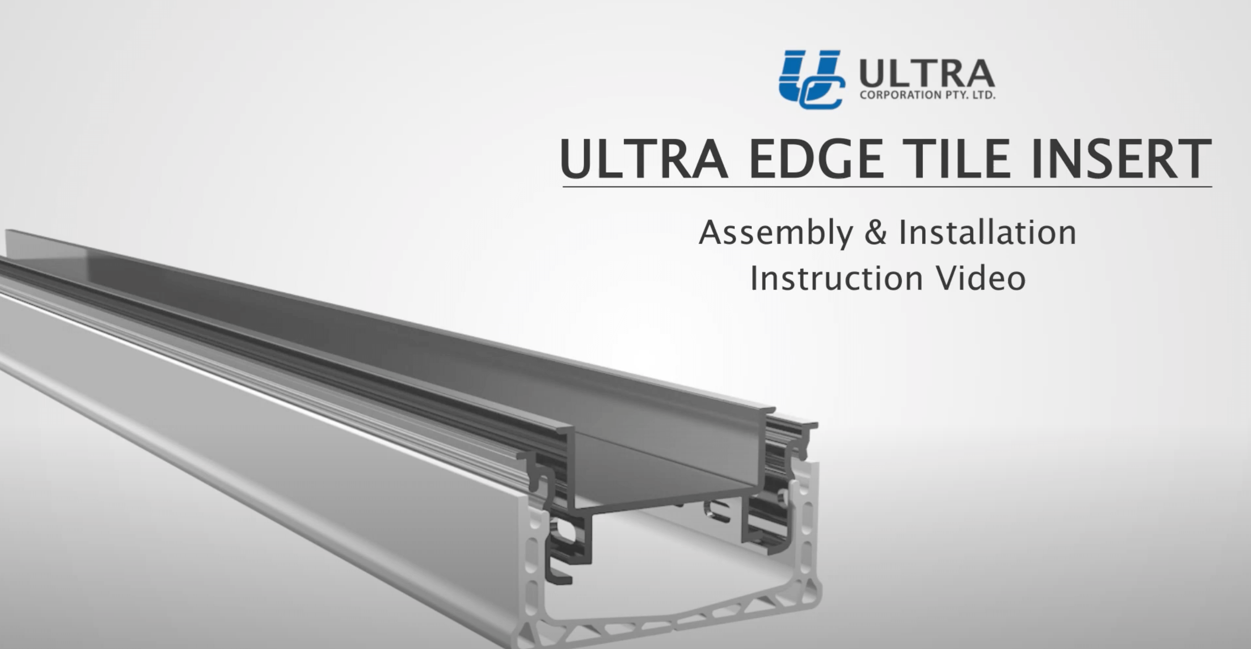 Load video: Ultra Edge Tile Insert Installation Video