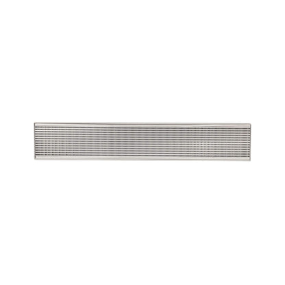 Standard Length Wedge Wire Grate and Channel Drain - White