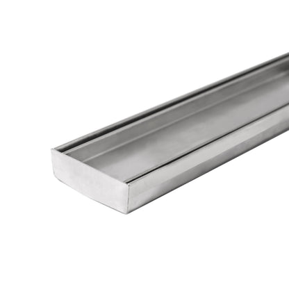 Standard Length Tile Insert Channel Drain - Stainless Steel