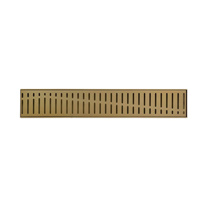 Flow Pattern Grate and Channel Drain - Gold