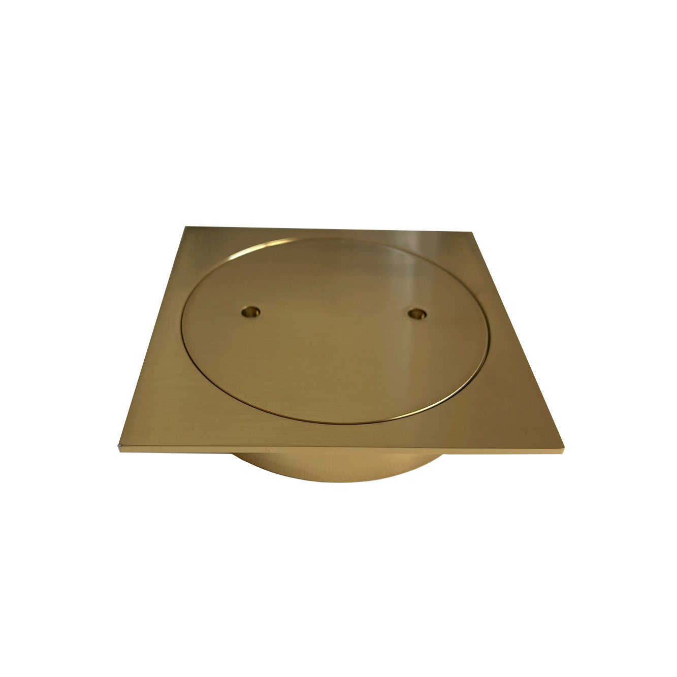 Slimline Clear Out Point Drain - Gold
