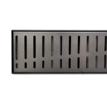 Flow Pattern Grate and Channel Drain - Gunmetal