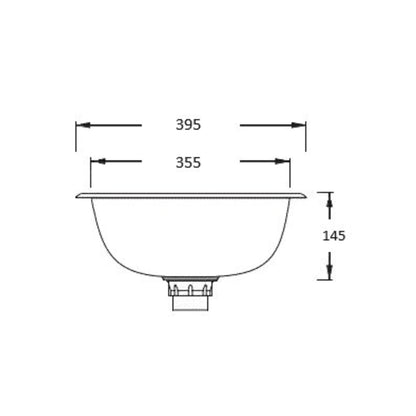 Round Pressed Sink Bowl 12L