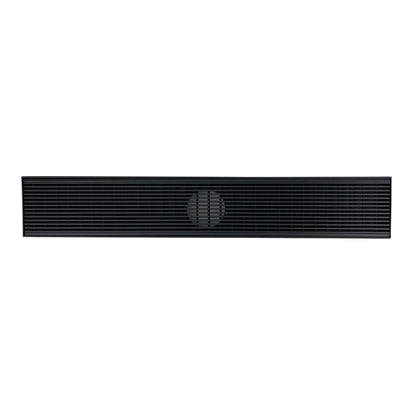 Custom Made Wedge Wire Grate & Channel Drain - Matte Black