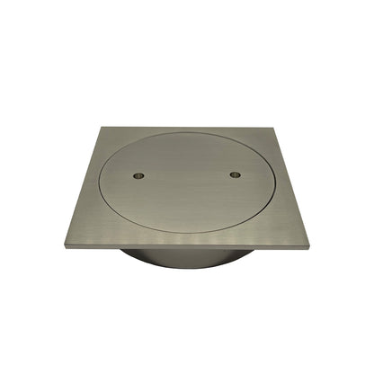 Slimline Clear Out Point Drain - Nickel