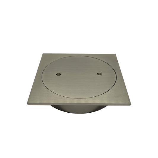 Slimline Clear Out Point Drain - Nickel
