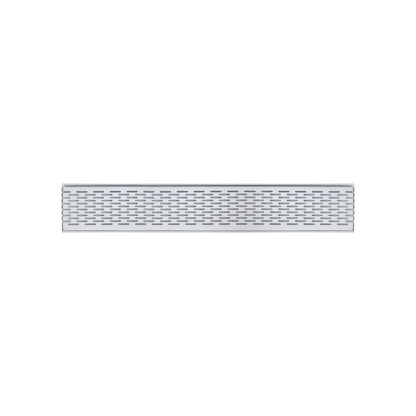 Brick Pattern Grate and Channel Drain - White