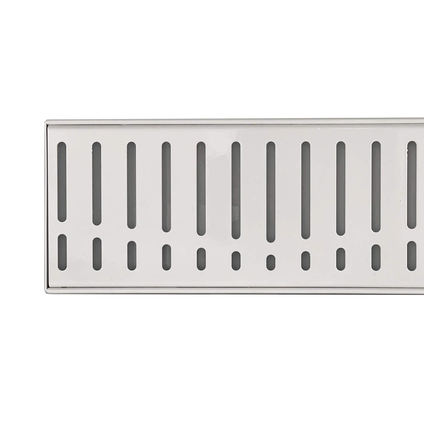 Flow Pattern Grate and Channel Drain - White