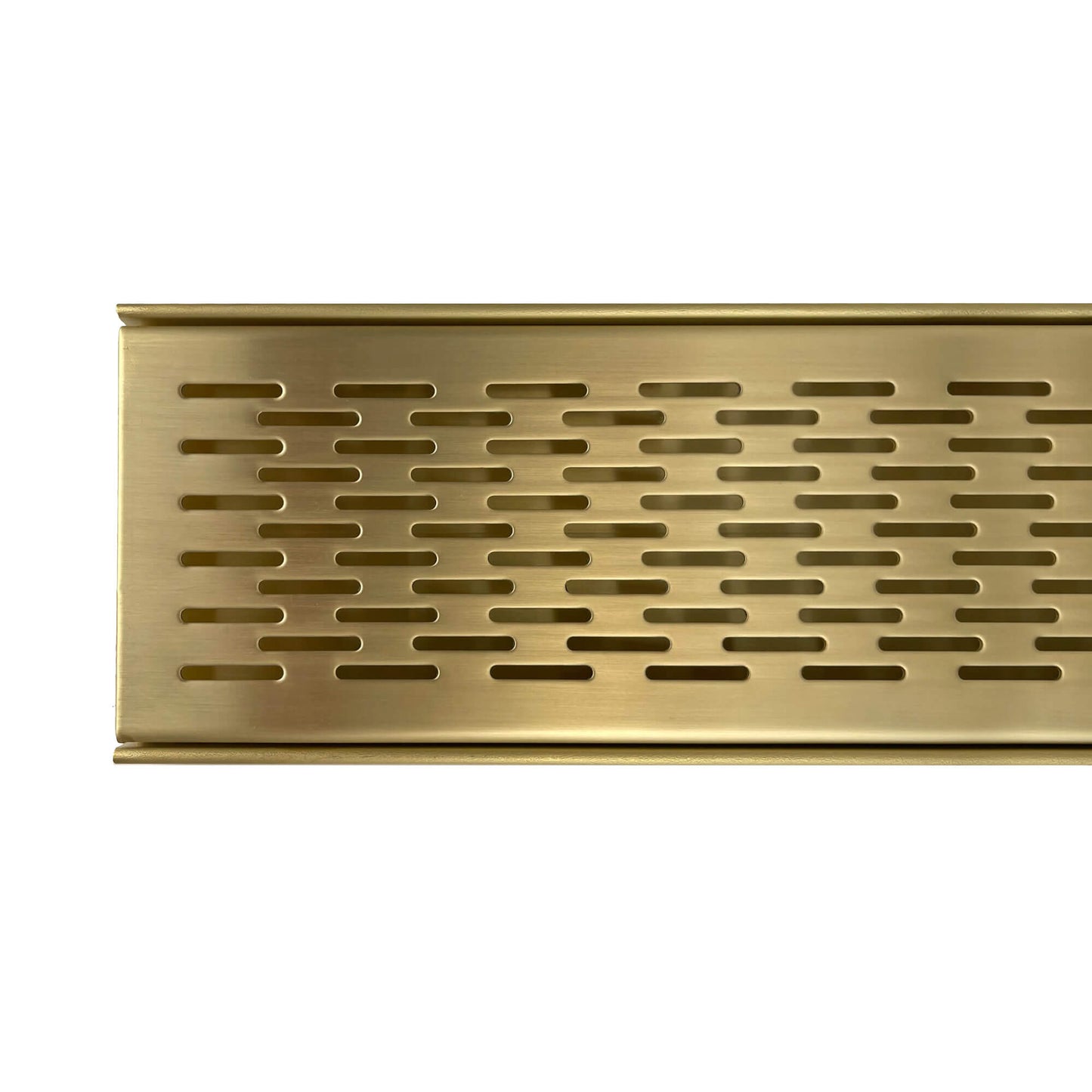 Custom Made Brass Brick Pattern Drain