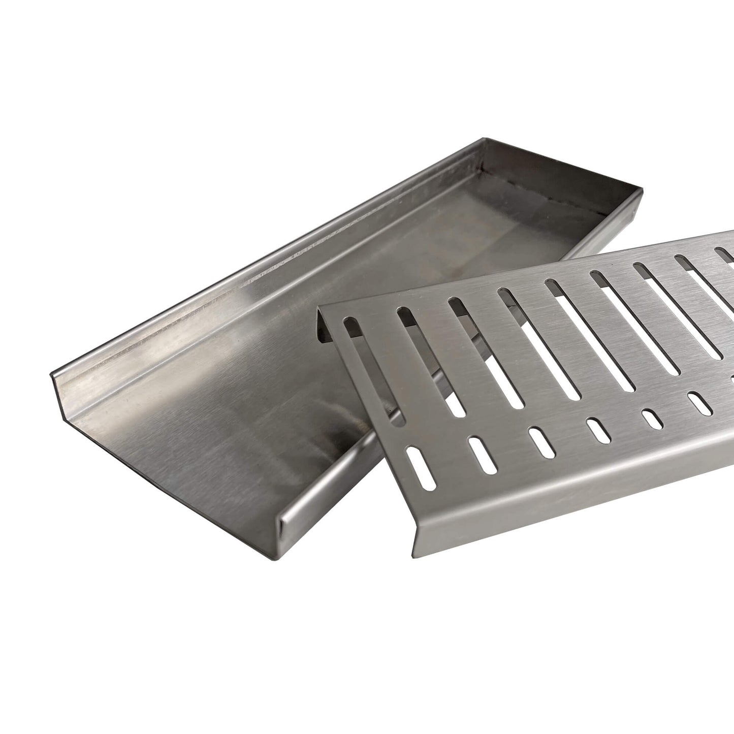 Custom Made Flow Pattern Grate & Channel Drain -  Stainless Steel