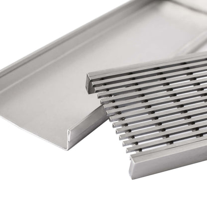 Custom Made Wedge Wire Grate & Channel Drain - Stainless Steel